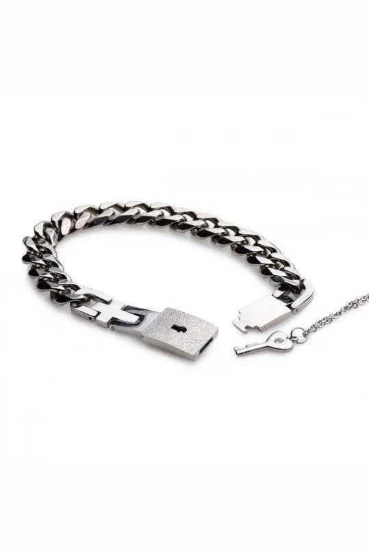 Chained Locking Bracelet and Key Necklace Sex On the Go Vibrators Chained Locking Bracelet and Key Necklace Sex On the Go Vibrators
