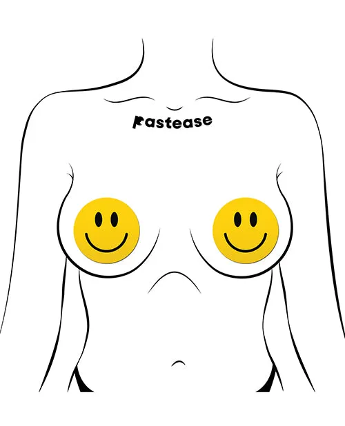 Pastease Premium Smiley Face Yellow OS Pastease Vibrators