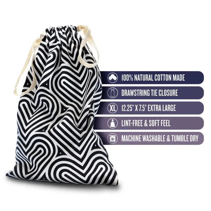 The Collection Bomba Cotton Toy Storage Bag Blush Novelties Vibrators
