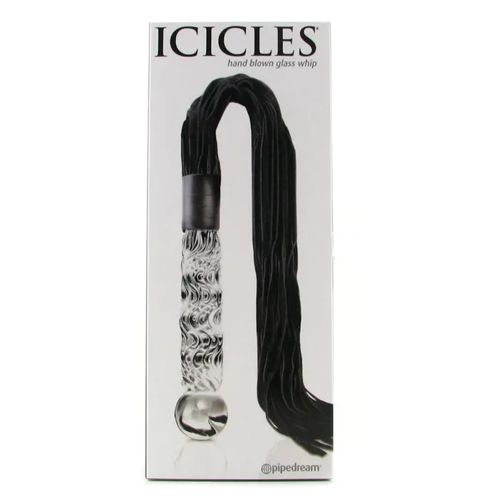Pipedream Icicles No 38 Hand Blown Glass Whip pink cherry Dildos