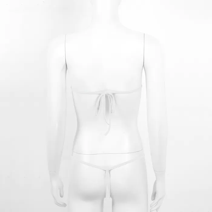 Anal EVEs SECRETS Transparent Bikini Set Erotic Mesh Underwear Sexy Female GStrings Slim Womens Brassiere