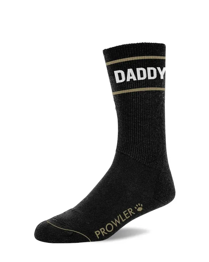 Prowler RED Daddy Statement Slogan Logo Cotton Blend Socks Prowler Vibrators
