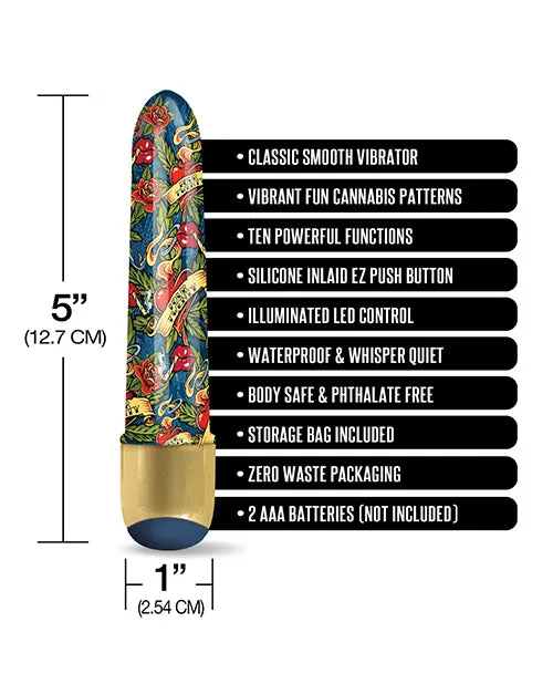 Vibrators GLOBAL NOVELTIES PRINTS CHARMING BUZZED BLUE DREAM 5 INCH MINI VIBE Vibrators GLOBAL NOVELTIES PRINTS CHARMING BUZZED BLUE DREAM 5 INCH MINI VIBE