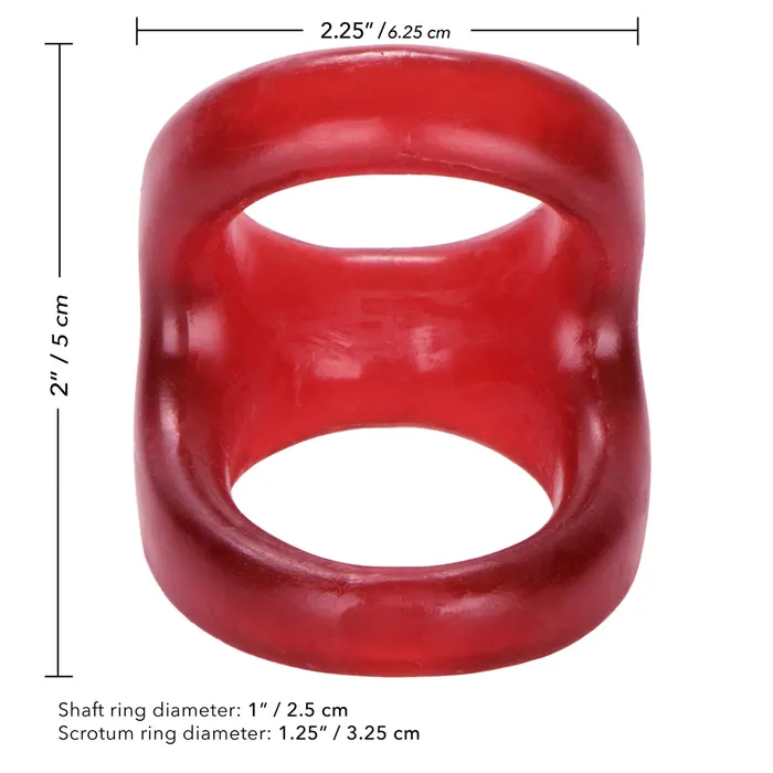 Male Sex Toys CalExotics Colt Snug Tugger Cock Ring Red