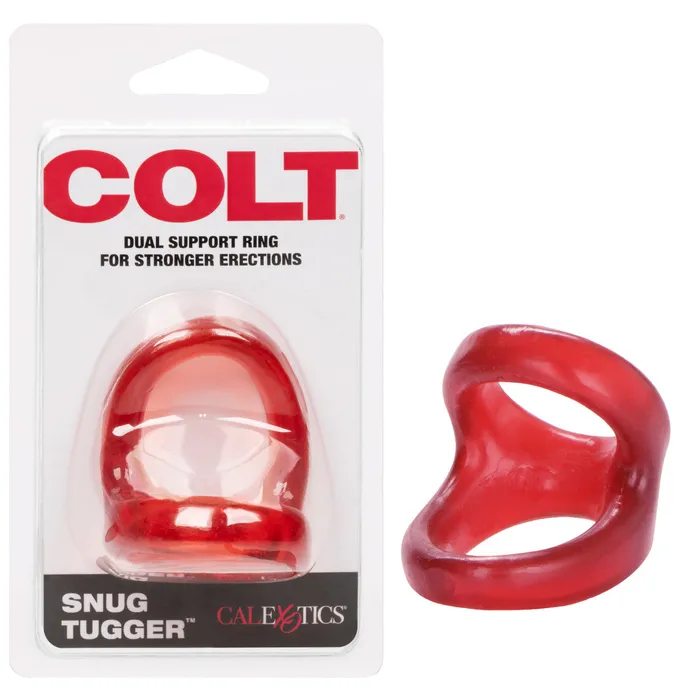 Male Sex Toys CalExotics Colt Snug Tugger Cock Ring Red